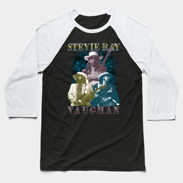 Stevie Ray Vaughan Vintage Bootleg Baseball T-Shirt by Winmanlider
